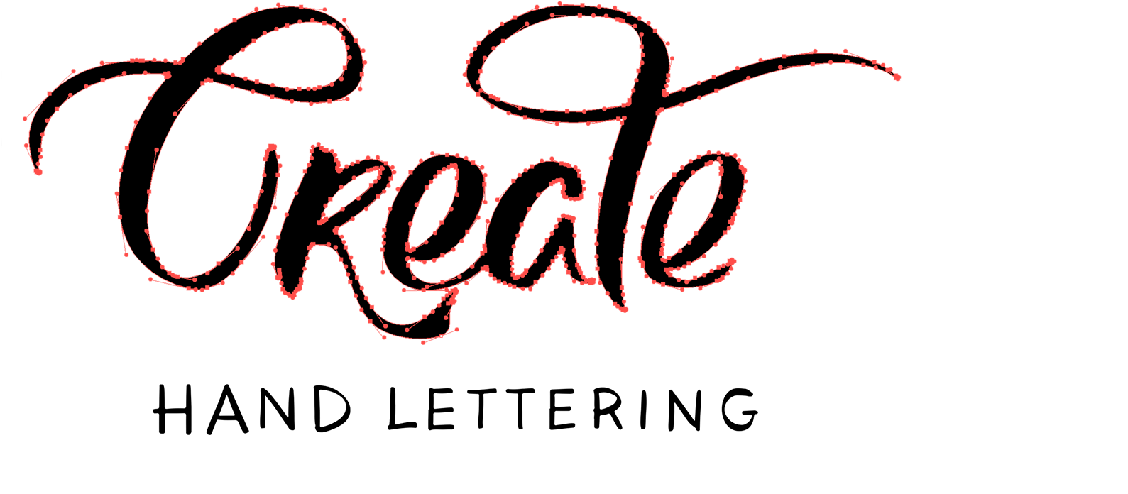 Whether You're New To The Hand Lettering Process Or - Calligraphy (2000x892), Png Download