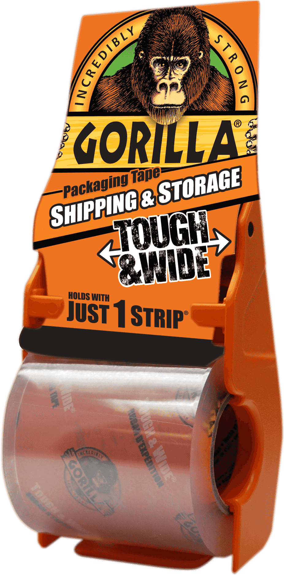 Cinta De Embalaje Transparente Más Ancha Y Resistente - Gorilla Glue Gorilla Packaging Tape 72mm X 27m Refill (1068x1984), Png Download