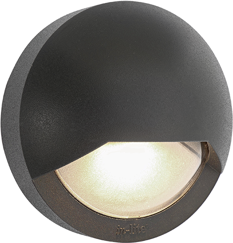 In-lite Outdoor Lighting Blink Wall Lights Dark - Circle (620x830), Png Download