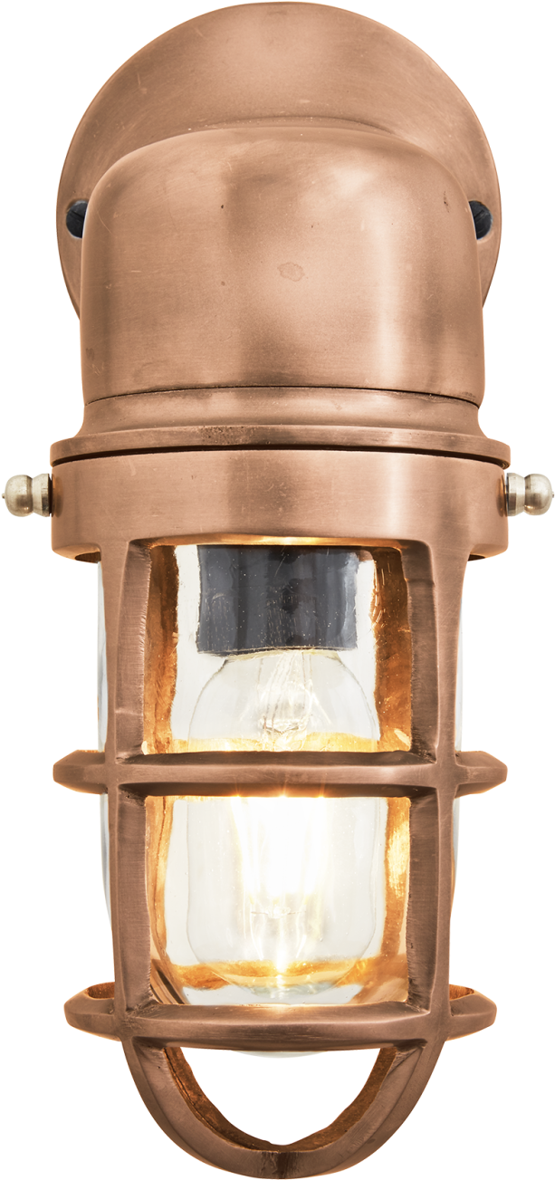 Bulkhead Outdoor & Bathroom Sconce Wall Light - Bulk Head Copper Light (1600x1600), Png Download