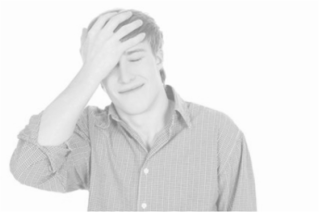 Mortgage Repayment Falling Short - Embarrassed Guy (637x425), Png Download