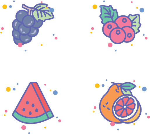 Fruits Icon Set For Jellycons Outline Line Set App - Icon (800x600), Png Download