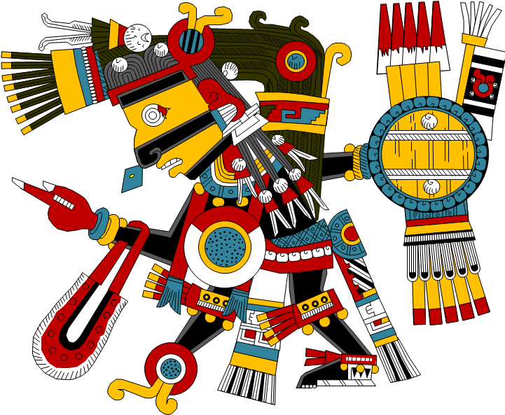 Tezcatlipoca - Aztec God Of Darkness (722x722), Png Download