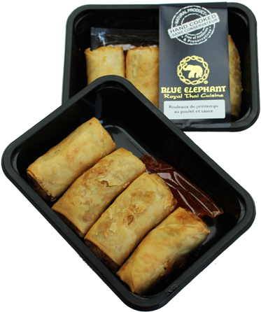 Free Range Chicken Spring Roll & Sauce - Spring Roll (560x533), Png Download