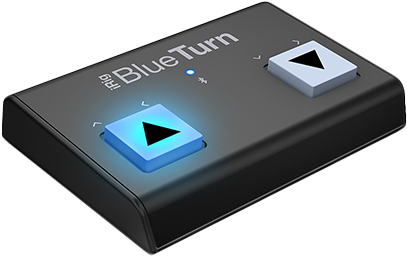 Irig Blueturn Is A Bluetooth Page Turner With Backlit - Ik Multimedia Irig Blue Turn Bluetooth Page Turner (650x400), Png Download