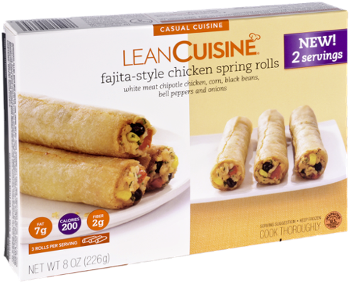 Lean Cuisine Fajita Style Chicken Spring Roll Entree (600x600), Png Download