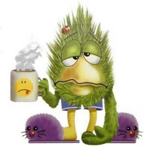 Flu Vaccination Season - Need Coffee Cartoon (591x600), Png Download