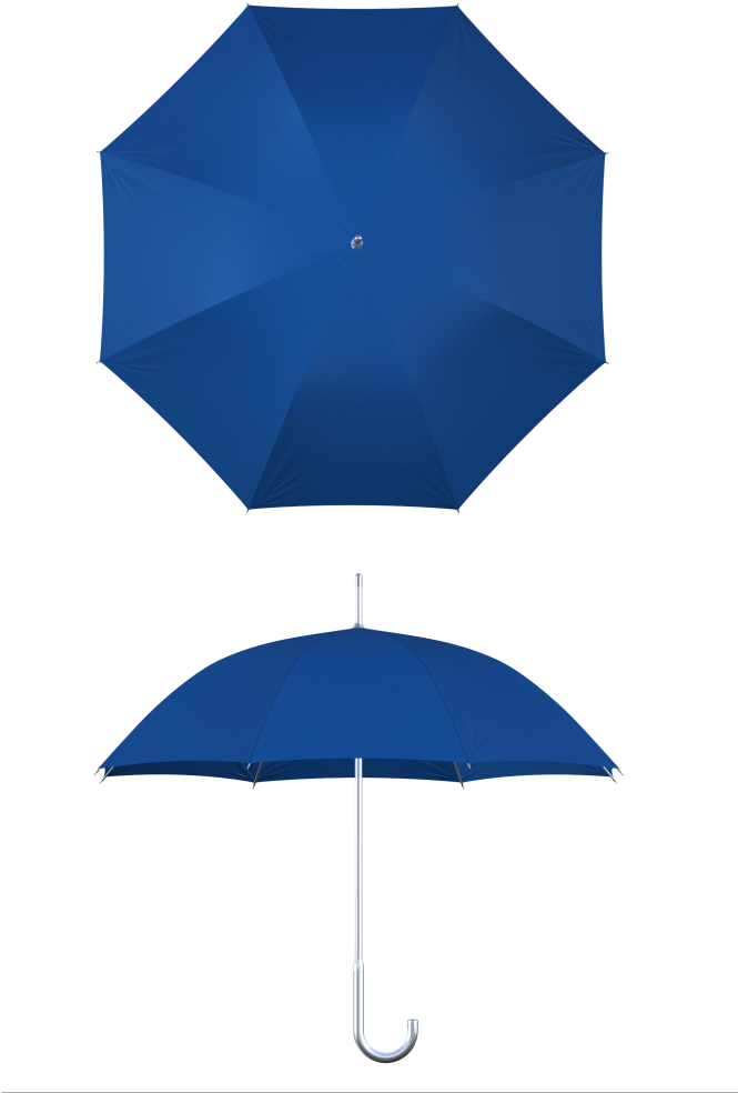 Aluminum Frame Royal Blue Umbrella - Royal Blue Umbrella Png (683x1024), Png Download