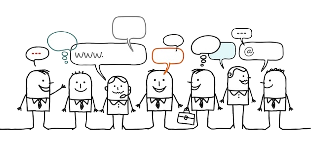 Telephone - Professional Networking Cartoon (630x299), Png Download