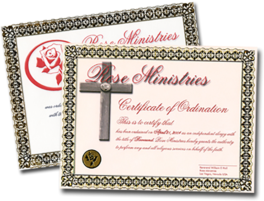 Ordination Certificate - Desiderata De Lis Rose Stone Tile Coaster (868x670), Png Download