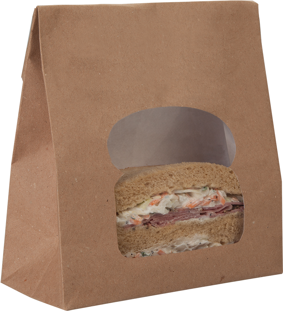 Kraft Paper - Colpac Laminated Sandwich Bag Kraft (1000x1066), Png Download
