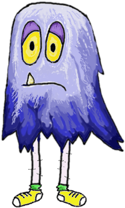 Permalink - Tags - Development,ipad,art - Cartoon Sad Monster Png (369x465), Png Download