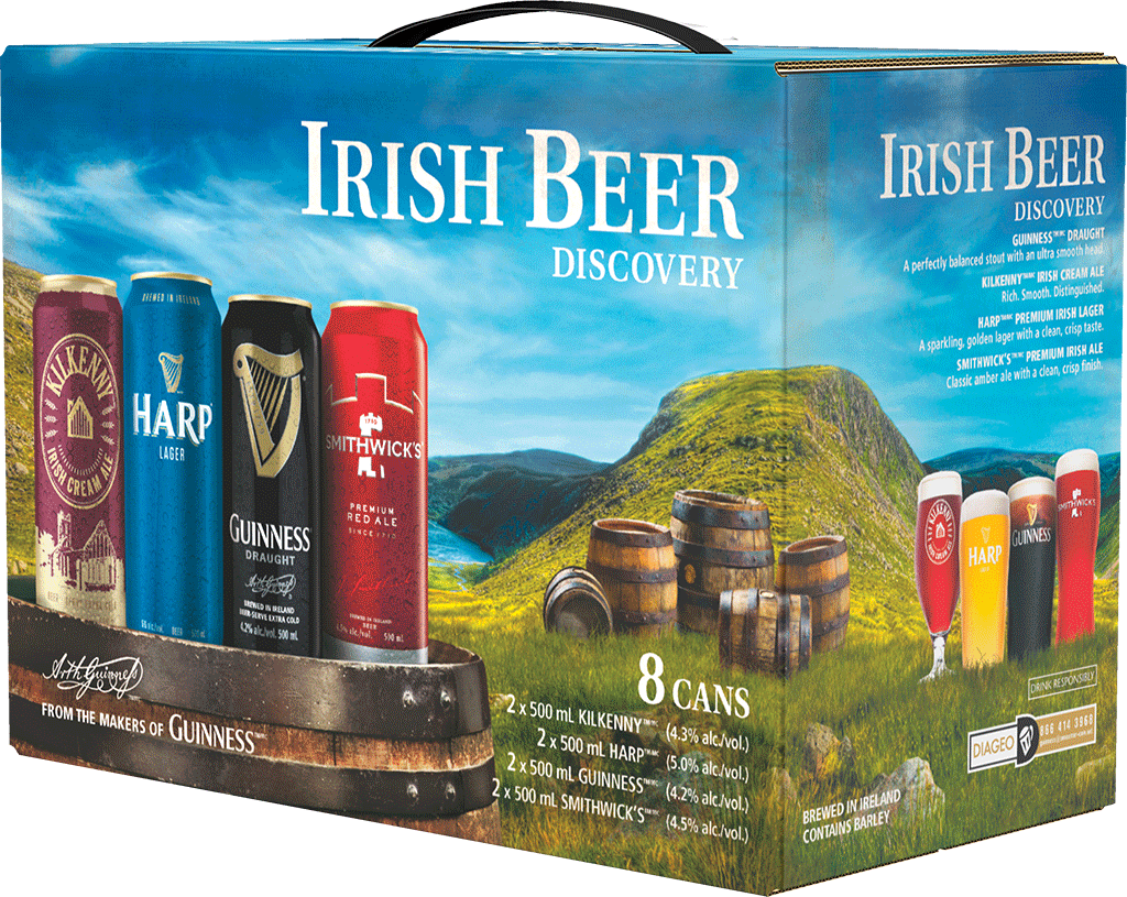 Guinness Irish Beer Discovery Pack - Irish Beer Pack (1024x815), Png Download