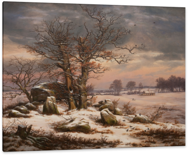 Of Norwegian Landscape Painting\ - Poster Reproduction Encadré: Johan Christian Clausen (400x330), Png Download