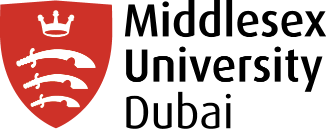 Middlesex University Is A Dynamic University With A - Middlesex University Dubai Logo (652x259), Png Download