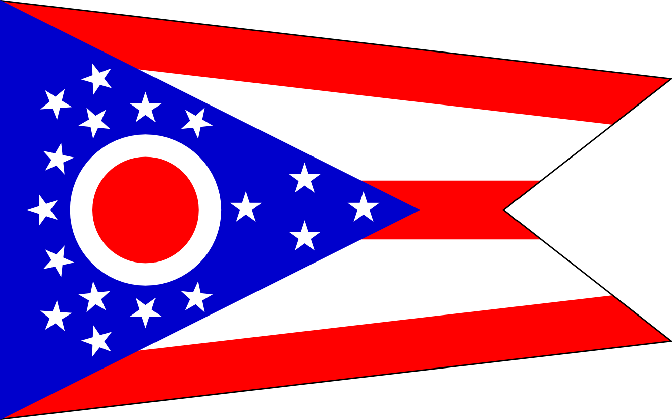 A Gay Couple In Ohio Claims That A Group Of Men This - Ohio State Flag (1331x832), Png Download