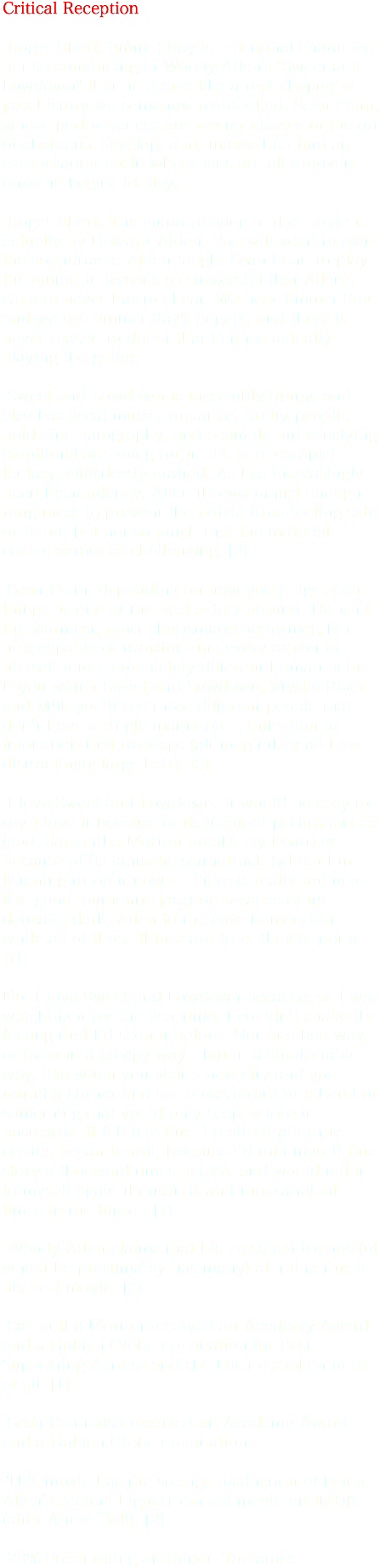 Critical Reception -roger Ebert - Circle (448x1864), Png Download