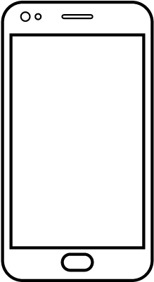Smartphone Vector - Mobile Screen Icon Png (400x400), Png Download