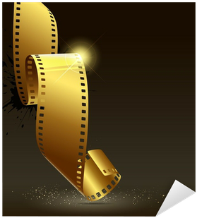 Camera Film Roll Gold Color, Vector Sticker • Pixers® - Film Competition Flyer (400x400), Png Download
