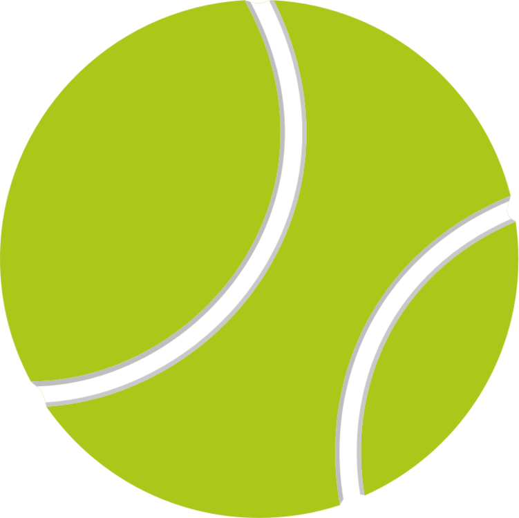 Clipart - Tennis Ball Logo Png (728x727), Png Download