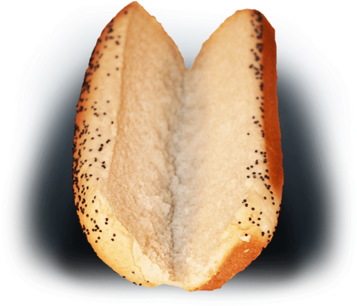 Build A Chicago 'style' Hot Dog - Open Hot Dog Bun (525x448), Png Download