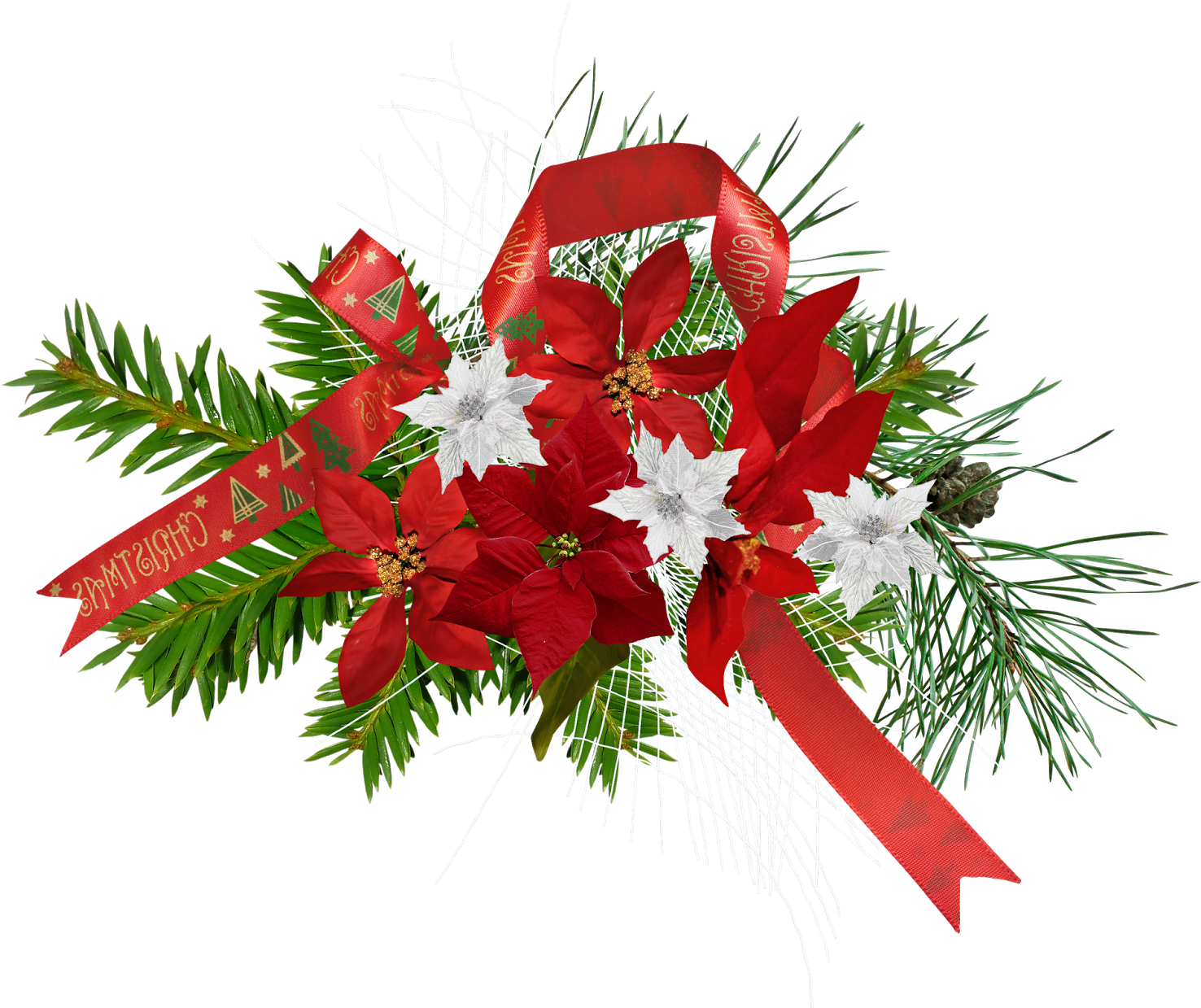 Scrap Navideño, Scrap De Navidad, Scrap Para Photoshop, - スタンド 花 赤 系 (1600x1249), Png Download