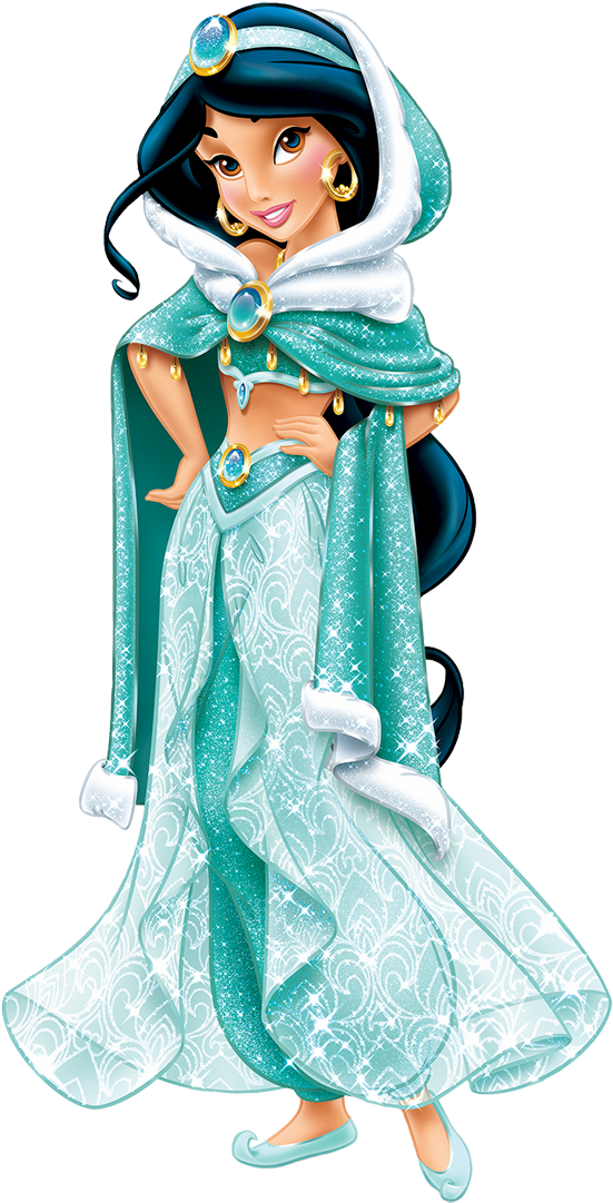 Winter Jasmine By Selinmarzou - Disney Princess Winter Dress (576x1106), Png Download