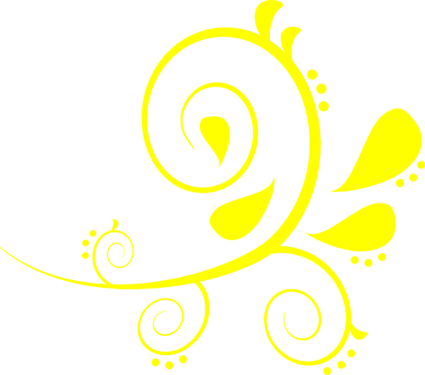 How To Set Use Yellow Flourish Svg Vector (600x529), Png Download