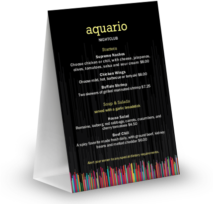 View Nightclub Table Tent - Nightclub (428x428), Png Download