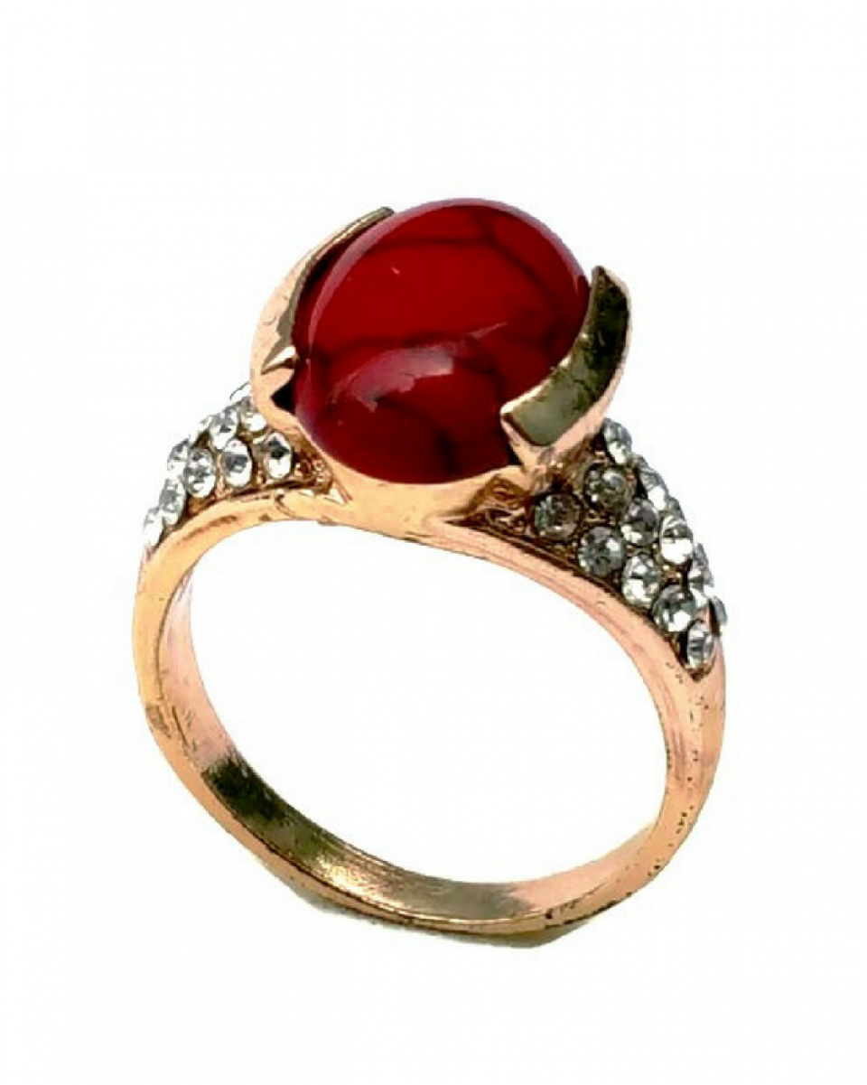 Red Crown Design Ring - Pre-engagement Ring (1200x1200), Png Download