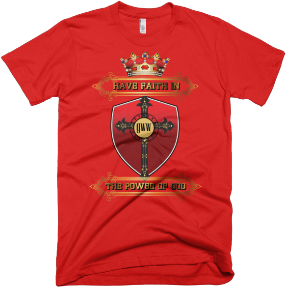 Golden Red Crown With Red Shield And Bold Type - Make Tiger Great Again Shirt (600x600), Png Download