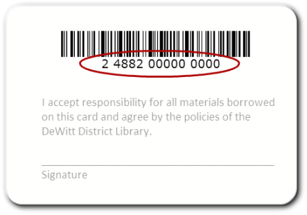 Your Library Card Number Is The String Of Numbers Located - Pin On A Library Card (450x309), Png Download