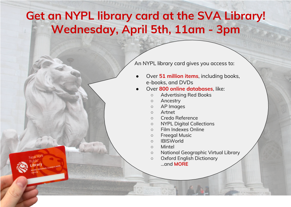 Flyer With A Photograph Of A Nypl Lion With A Speech - New York Public Library (960x720), Png Download