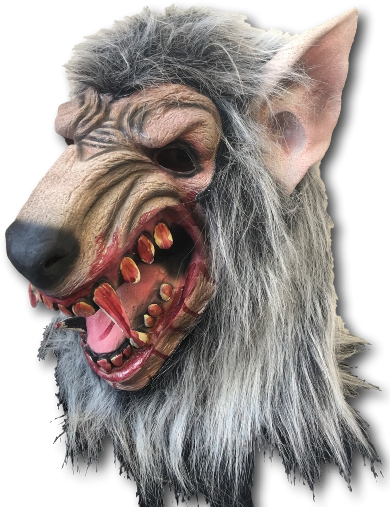 Bloody Werewolf Wolf Man Mask - Mask (1024x1024), Png Download