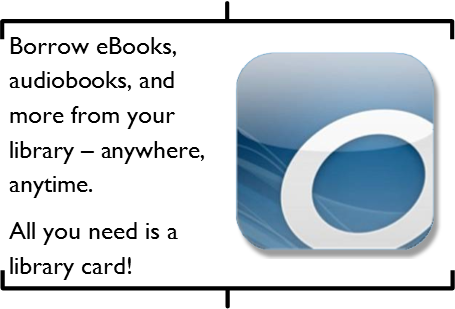 Hoopla Picture Use Overdrive For Audio Books And E-books - Overdrive, Inc. (455x309), Png Download