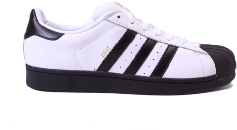 Adidas Superstar Rt White Black - Shoe (510x510), Png Download