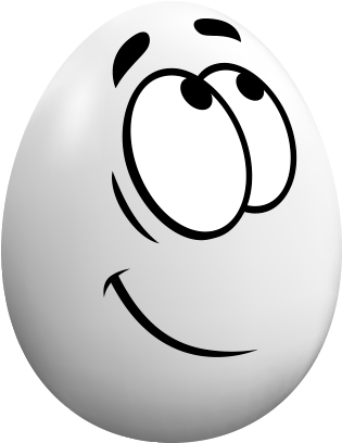 Egg09 - Smiley (396x472), Png Download