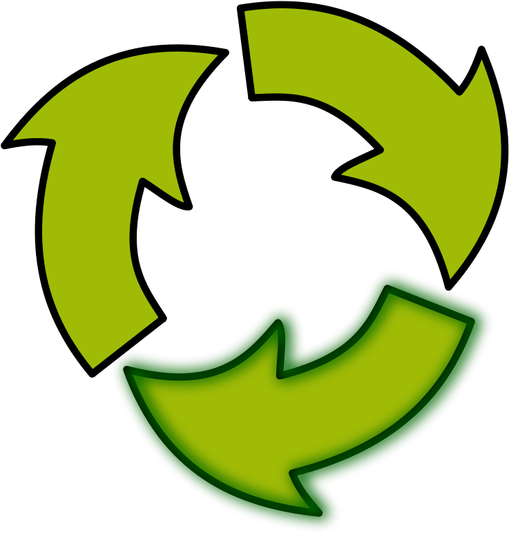 Leaf Clipart Symbol Paper Recycling Png 737 * 772 Transprent - Proceso Circular (737x772), Png Download