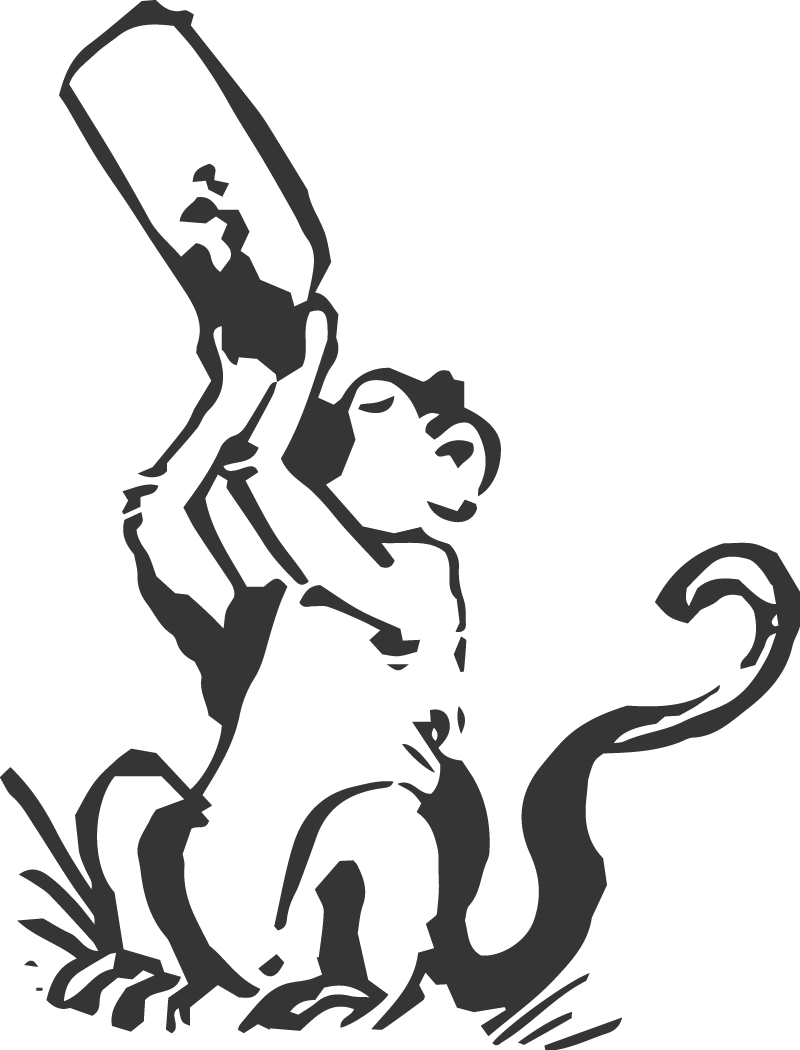 Monkey Illustration - Illustration (800x1050), Png Download