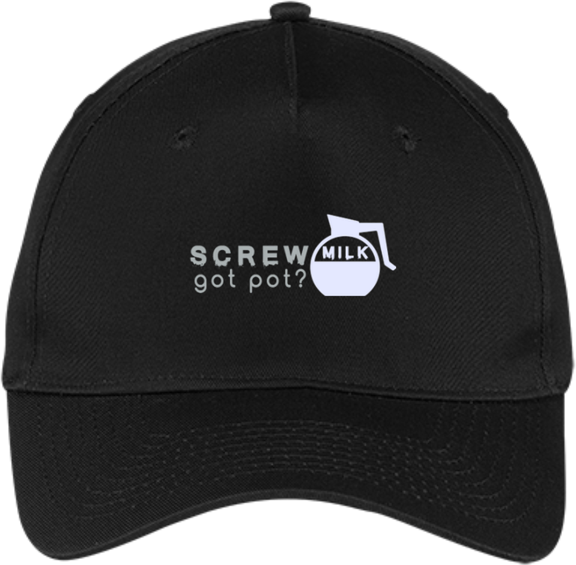Screw Pot Got Milk Baseball Cap - Dallas (1155x1155), Png Download