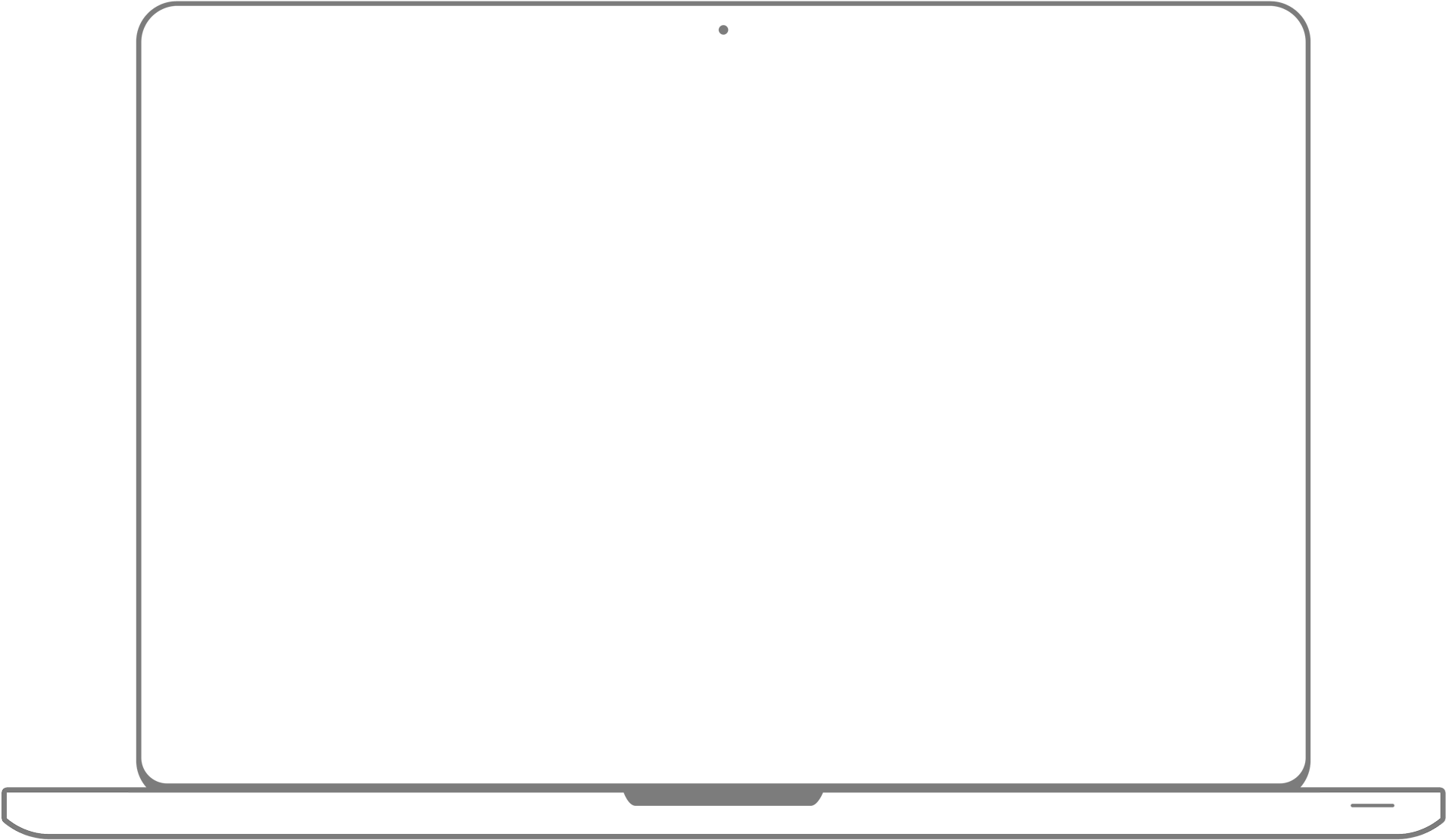 Download Macbook Background Mac Laptop Outline Transparent PNG Download SeekPNG