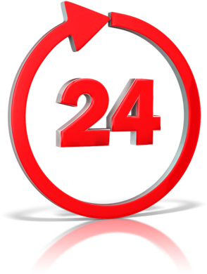 24 Hour Clock - 24 Hour Clock Png (355x400), Png Download
