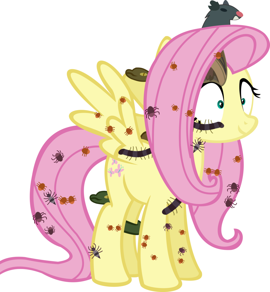 Rat Clipart Creepy - Nightmare Fluttershy (947x1024), Png Download