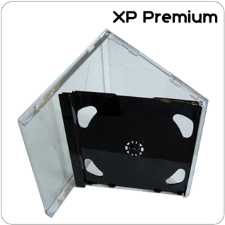 Xp Premium Double Cd Jewel Case With Black Tray - Double Cd Jewel Case Black (350x350), Png Download