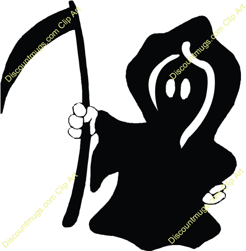 Rat Clipart Black Plague - Grim Reaper Clip Art (500x500), Png Download