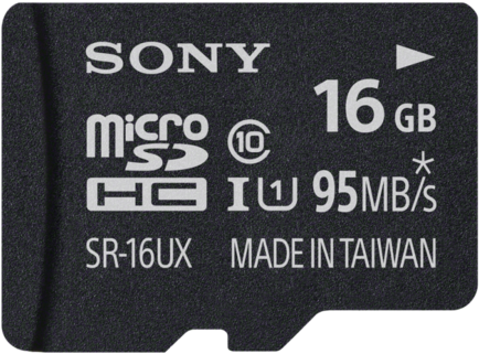 Sony 16 Gb Microsd Class 10 / Uhs-1 - Micro Sd (480x400), Png Download