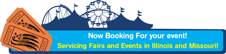 Now Booking Events In Il And Mo - Illinois (890x213), Png Download