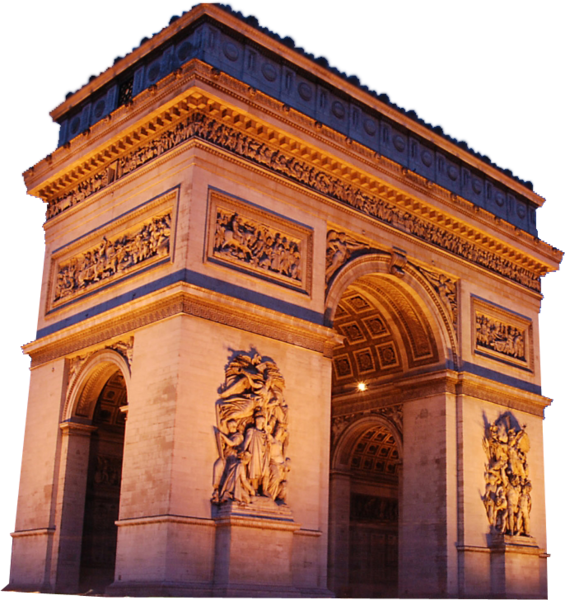 Share This Image - Arc De Triomphe (565x600), Png Download