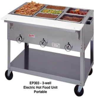 Aerohot Steam Table - Portable Steam Table (400x437), Png Download