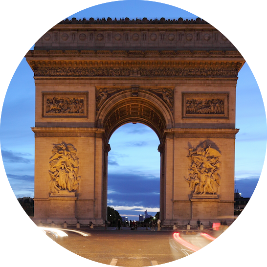 Arc De Trimphe & - Arc De Triomphe (546x546), Png Download